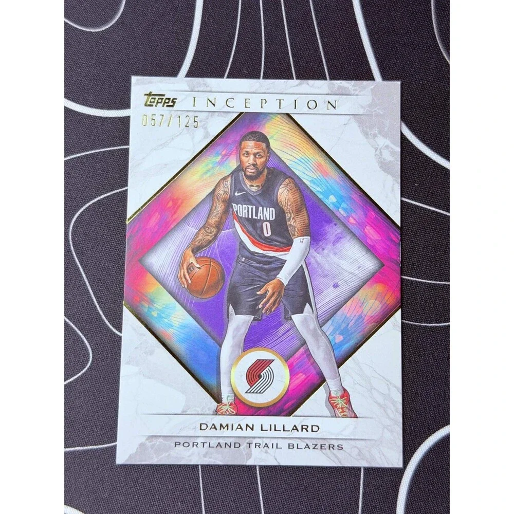 Damian Lillard 2025-26 Topps Inception Trail Blazers Purple 057/125
